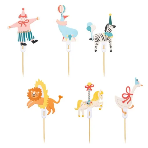 Sirkus Cupcake Kaketopper