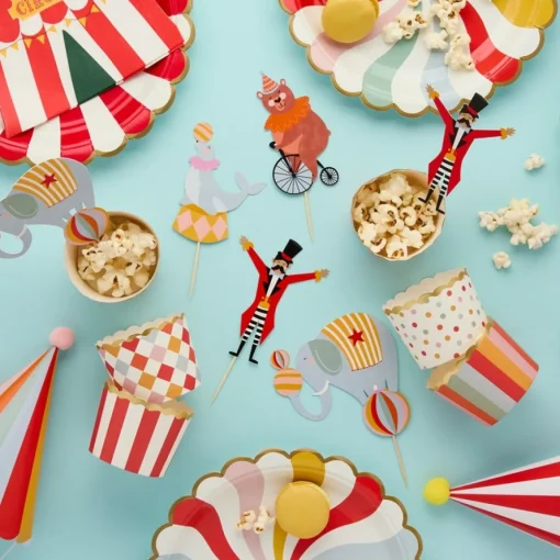 Sirkus Kaketopper & Cupcake Wrappers