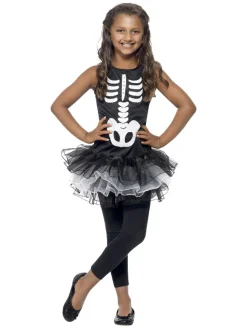 Skjelett Ballerina Barnekostyme