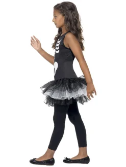 Skjelett Ballerina Barnekostyme