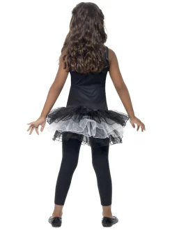 Skjelett Ballerina Barnekostyme