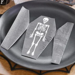 Skjelett Gravkiste Servietter