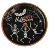Skjelett Halloween Papptallerkener