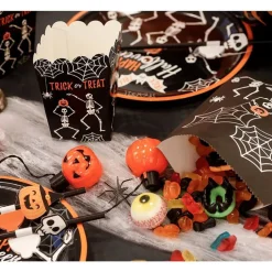 Skjelett Halloween Papptallerkener