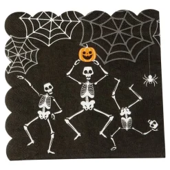Skjelett Halloween Servietter
