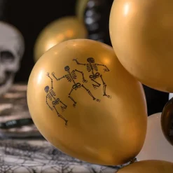 Skjelett Latexballonger Gull