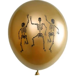 Skjelett Latexballonger Gull