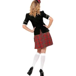 Skotsk Lass Dame Kostyme