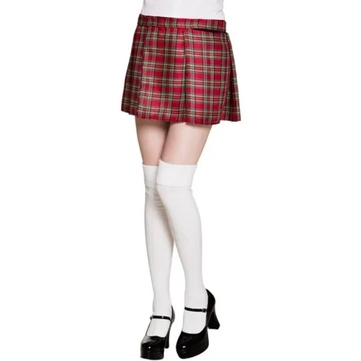 Skotsk Tartan Skjørt Rød
