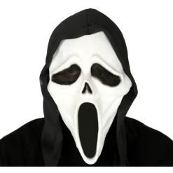 Skrik Maske med Hette