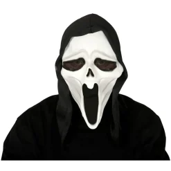 Skrik Maske med Hette