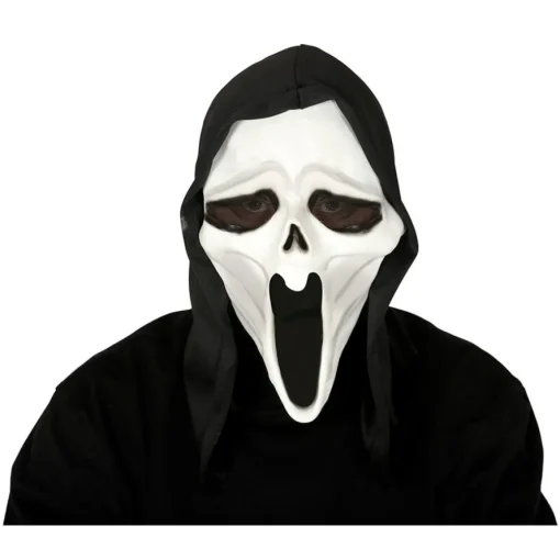 Skrik Maske med Hette