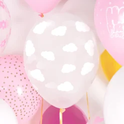 Skyer Ballonger Hvit og Gjennomsiktig