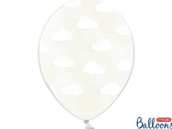 Skyer Ballonger Hvit og Gjennomsiktig