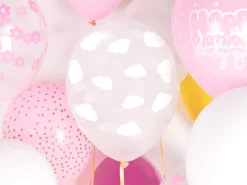 Skyer Ballonger Hvit og Gjennomsiktig