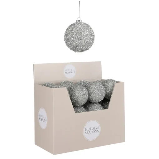 Slitesterk Julekule Sølv