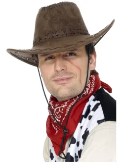 Slitt Cowboyhatt Brun