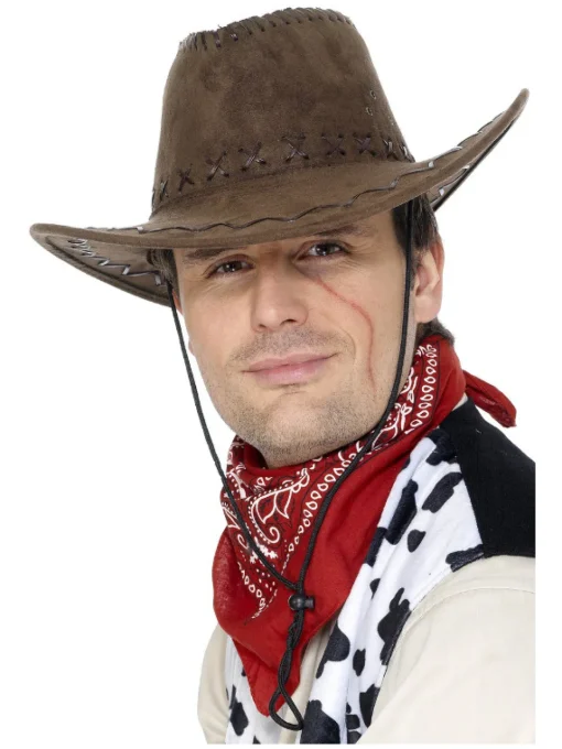 Slitt Cowboyhatt Brun
