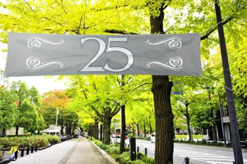 Sølvbryllup Banner