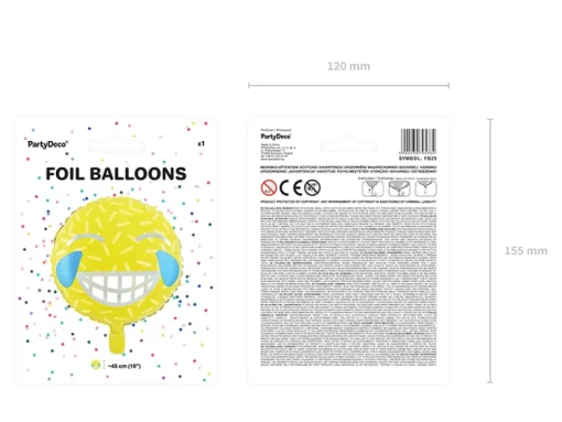 Smilefjes Emoji Folieballong