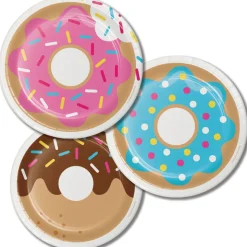 Smultring Donut Frokoststørrelse Papptallerkener