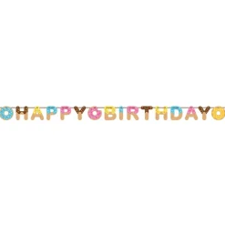 Smultring Donut Happy Birthday Bokstavbanner
