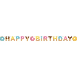 Smultring Donut Happy Birthday Bokstavbanner