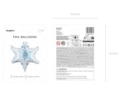Snøfnugg Folieballong Holografisk