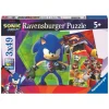 Sonic® 3 x 49 Brikker Puslespill