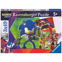 Sonic® 3 x 49 Brikker Puslespill