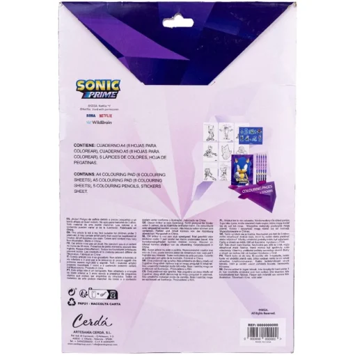 Sonic® Male- og Tegnesett