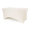Spandex Bord Overtrekk Cappuccinohvit