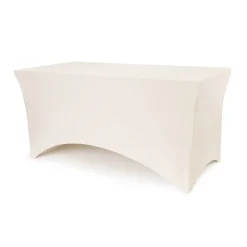 Spandex Bord Overtrekk Cappuccinohvit