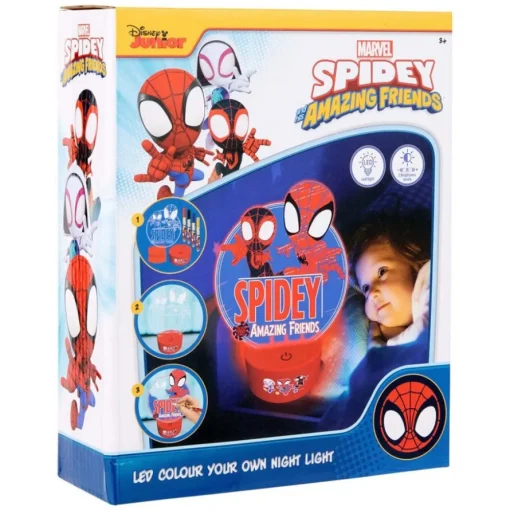 Spiderman® Fargelegg-Selv LED Nattlampe