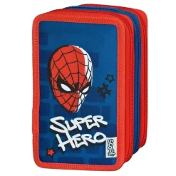 Spiderman® 3-lags Pennal Blå
