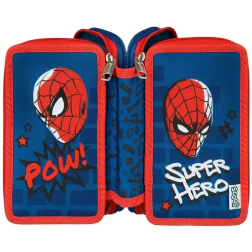 Spiderman® 3-lags Pennal Blå