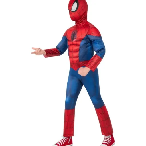 Spiderman® Muskel Deluxe Barnekostyme