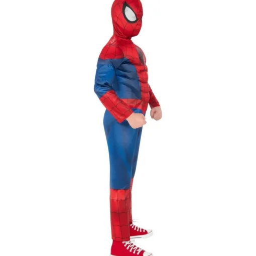 Spiderman® Muskel Deluxe Barnekostyme