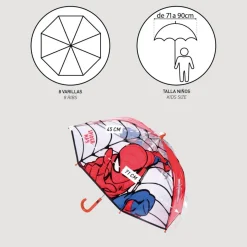 Spiderman® Paraply Gjennomsiktig