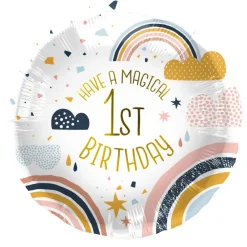 1st Birthday Regnbue Folieballong