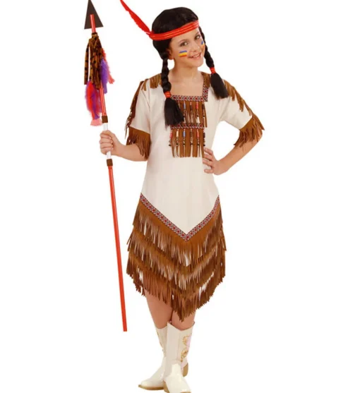 Søt Indianerjente Barnekostyme