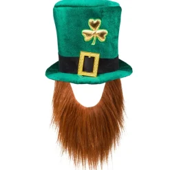 St Patrick's Day Leprechaun Hatt & Skjegg