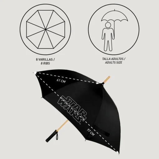Star Wars® Paraply Svart