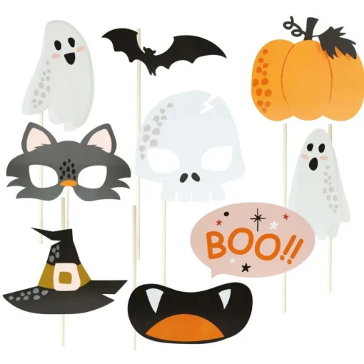 Søte Halloween Photobooth Selfie Props