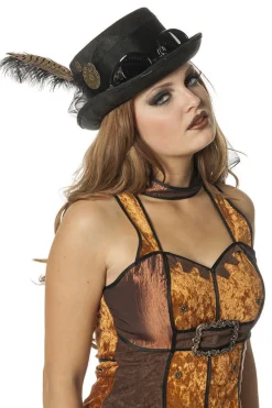 Steampunk Hatt Svart