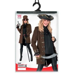 Steampunk Pirat Kaptein Frakk Kostyme