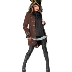 Steampunk Pirat Kaptein Frakk Kostyme