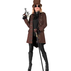 Steampunk Pirat Kaptein Frakk Kostyme