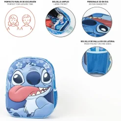 Stitch® 3D Ryggsekk Blå