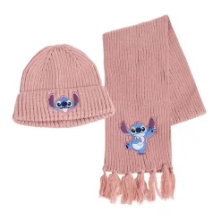 Stitch® Lue & Skjerf Rosa